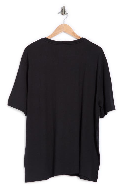 Nordstrom Rack Jersey Crewneck T-shirt In Black Caviar