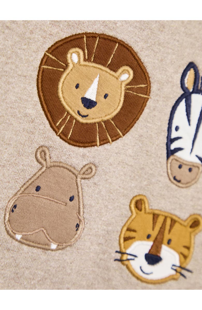 JOJO MAMAN BEBE Safari Appliqué Long Sleeve Top & Joggers Set, Alternate, color, Green