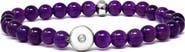 Anzie Jac + Jo Soul Amethyst Beaded Stretch Bracelet