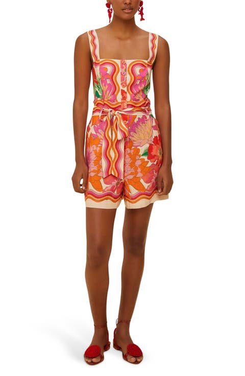 Spring Affair Linen Blend Romper