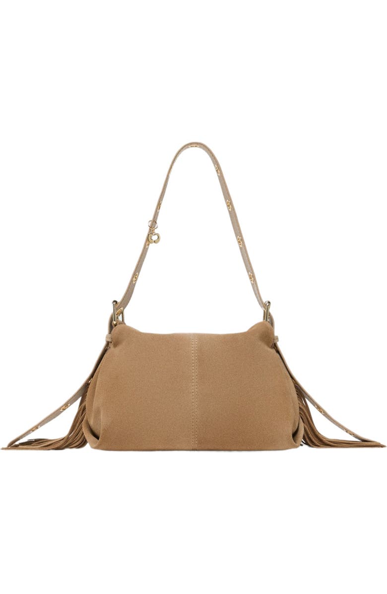 maje Suede Miss M bag, Alternate, color, Cappucino