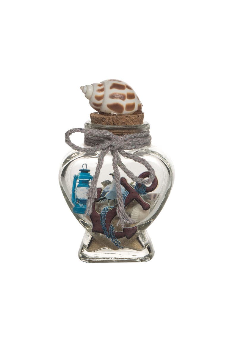 3.14" Gls Btl With Prt Anchor Sand & Toys, Main, color, Brown