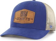 '47 Men's '47 Royal/Natural New York Giants Rawhide Trucker Adjustable Hat