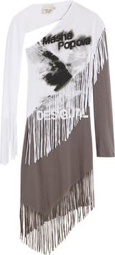 Desigual x Masha Popova Long Sleeve Asymmetric Dress