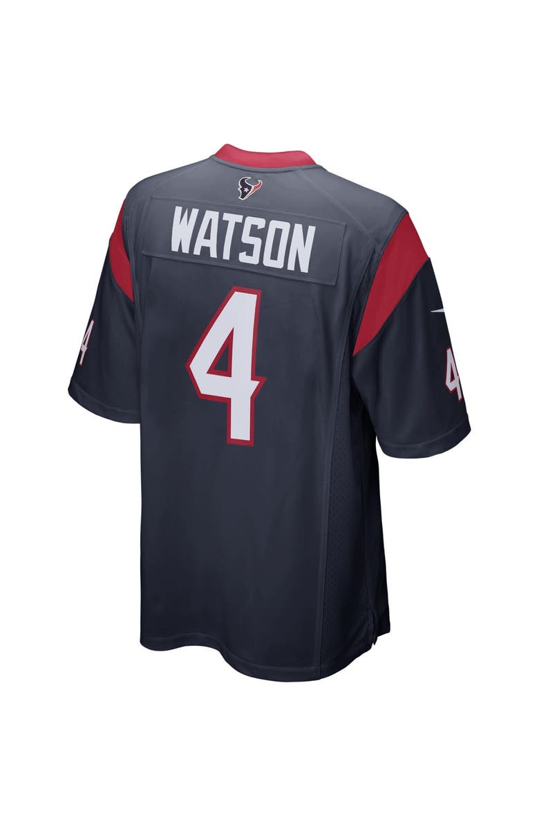Nike Men's Nike Deshaun Watson Navy Houston Texans Game Jersey, Alternate, color, 
