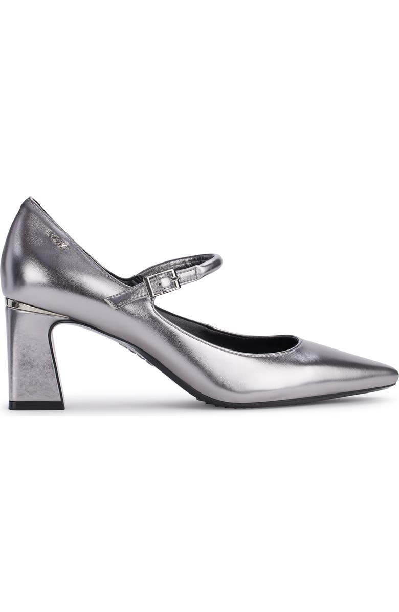 DKNY Samira Pointed Toe Mary Jane Pump, Alternate, color, Nickel