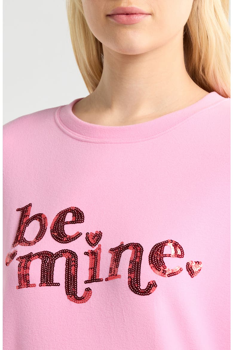 Devyn Be Mine Oversize Sweatshirt, Alternate, color, LOVELY PINK