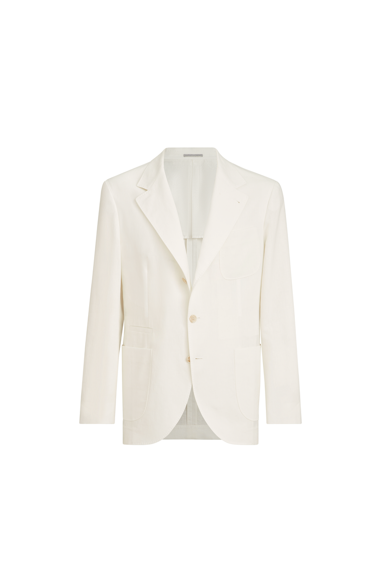 Brunello Cucinelli Linen deconstructed blazer, Main, color, Panama