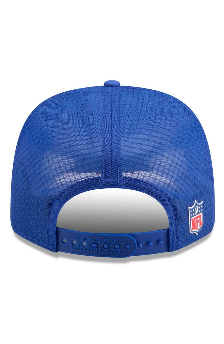 New Era Men's New Era Royal Denver Broncos 2025 Sideline Throwback 9SEVENTY Trucker Adjustable Hat, Alternate, color, 