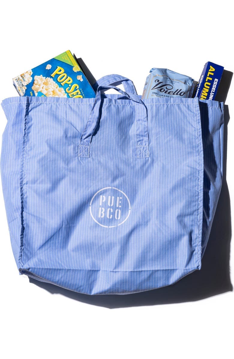 PUEBCO Shirt Fabric Bag, Alternate, color, Light Blue