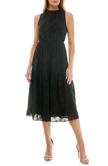 Socialite Embroidered Midi Dress