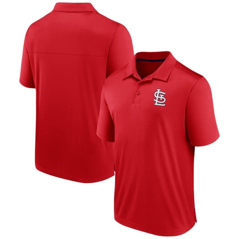 Men's Fanatics Branded  Red St. Louis Cardinals Fitted Polo