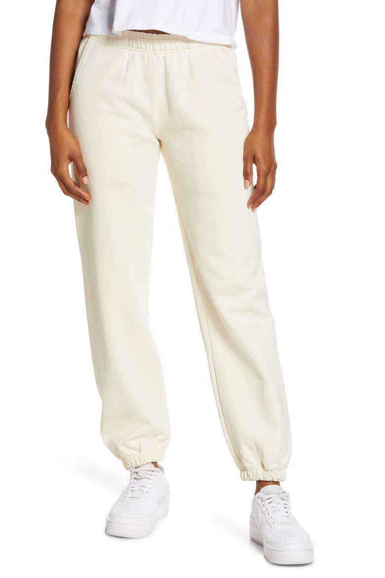 Gender Inclusive Heavy Fleece Sweatpants, Main, color, BUTTERCREAM