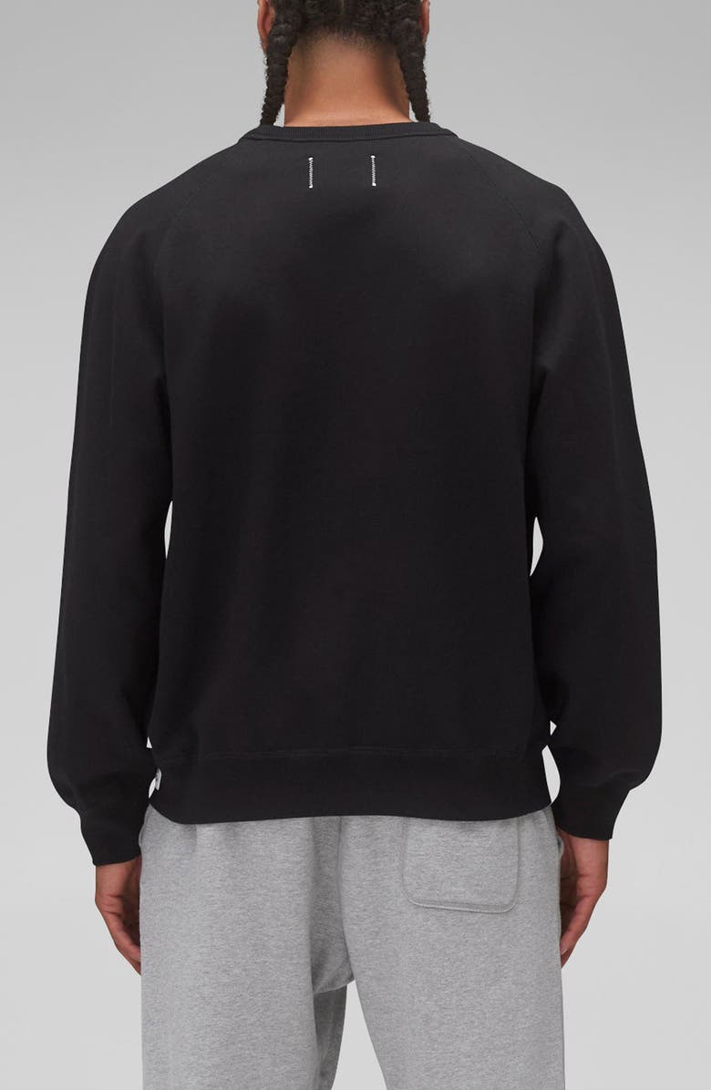 Reigning Champ Midweight Terry Arch Logo Crewneck Sweatshirt, Alternate, color,