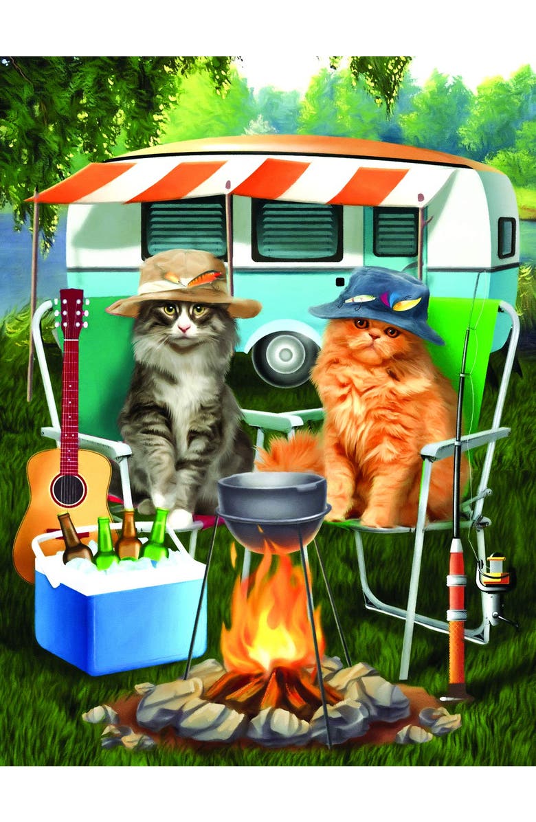 Sunsout Camping Buddies 300 piece Jigsaw Puzzle for Adults, Alternate, color, Multicolor