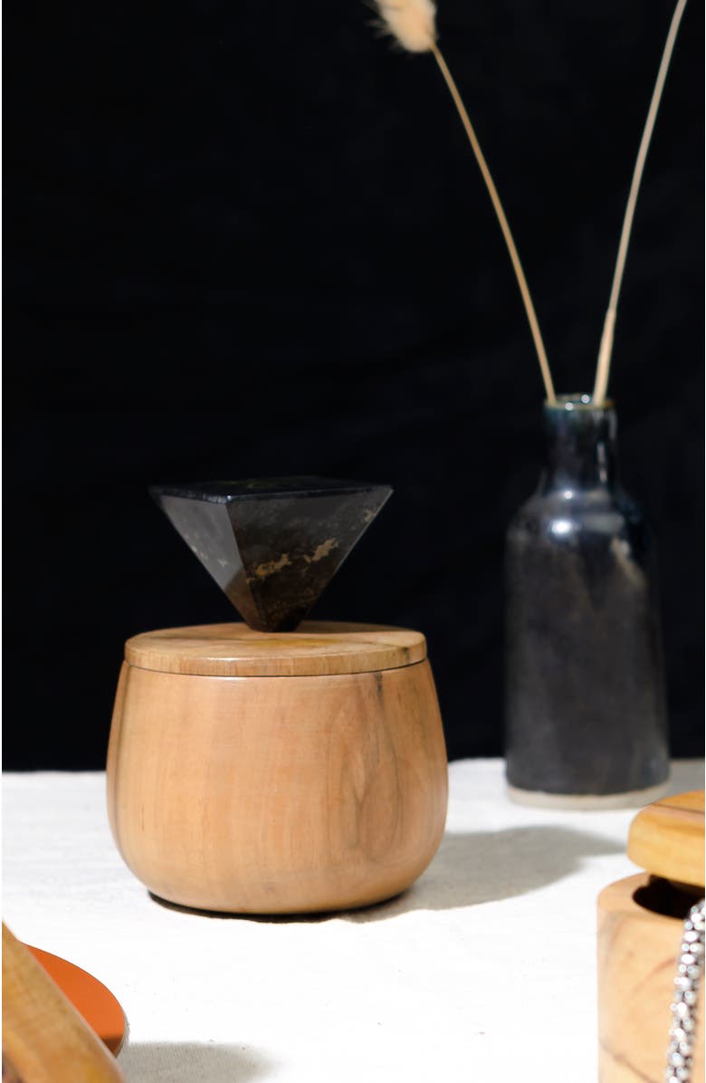 DAR PROYECTOS Round Special Things Jewel Box, Alternate, color, Natural