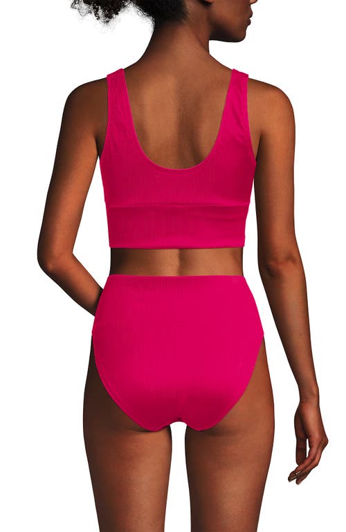 Shop Lands' End Tugless Tankini Top And High Waisted Bottom Swimsuit Set