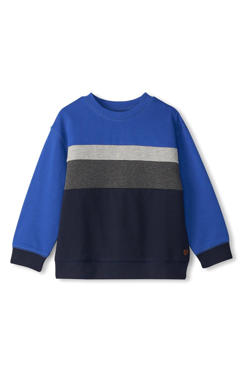 Hatley Kids' Salute Stripe Cotton Blend Sweatshirt, Main, color, 