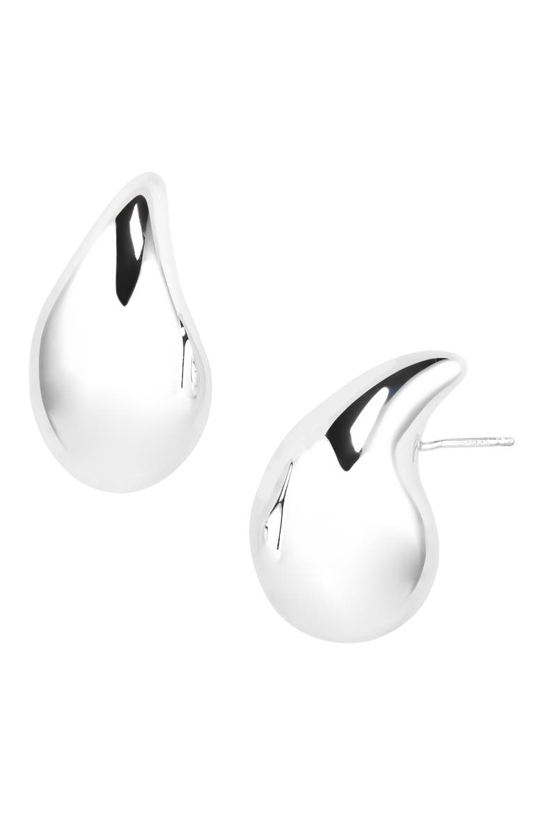 Small Drop Earrings, Main, color, 8117 SILVER