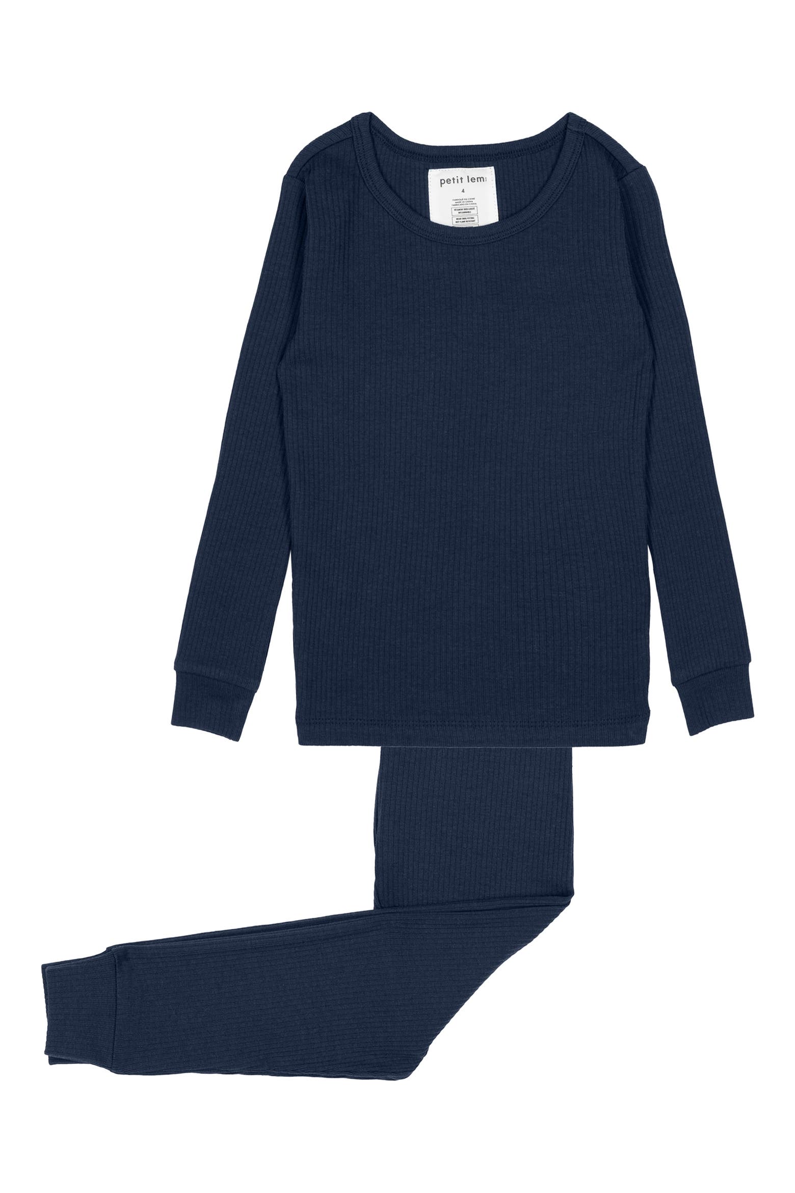 Firsts FIRSTS by Petit Lem Kid's Ribbed Knit Pajama 2-Piece Set (Men ...