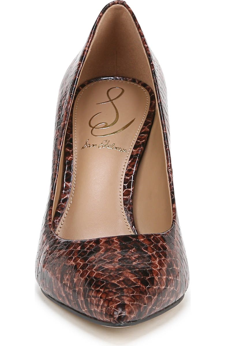 Sam Edelman Hazel Pointed Toe Pump, Alternate, color, Stable Brown