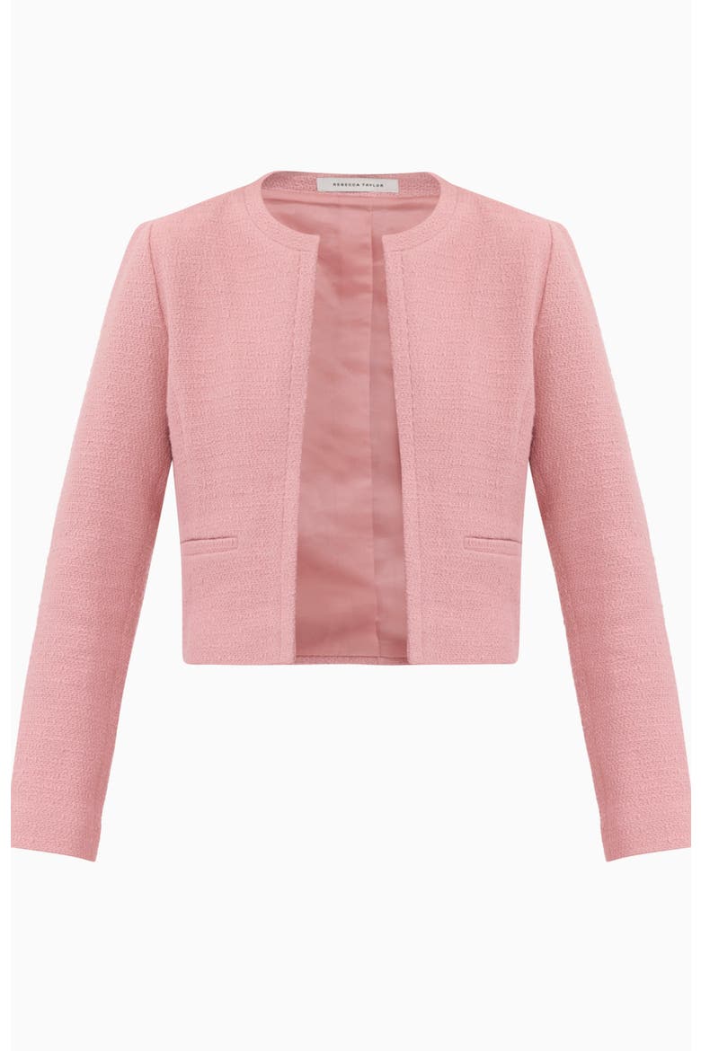 Margot Tweed Jacket, Alternate, color, Vintage Rose