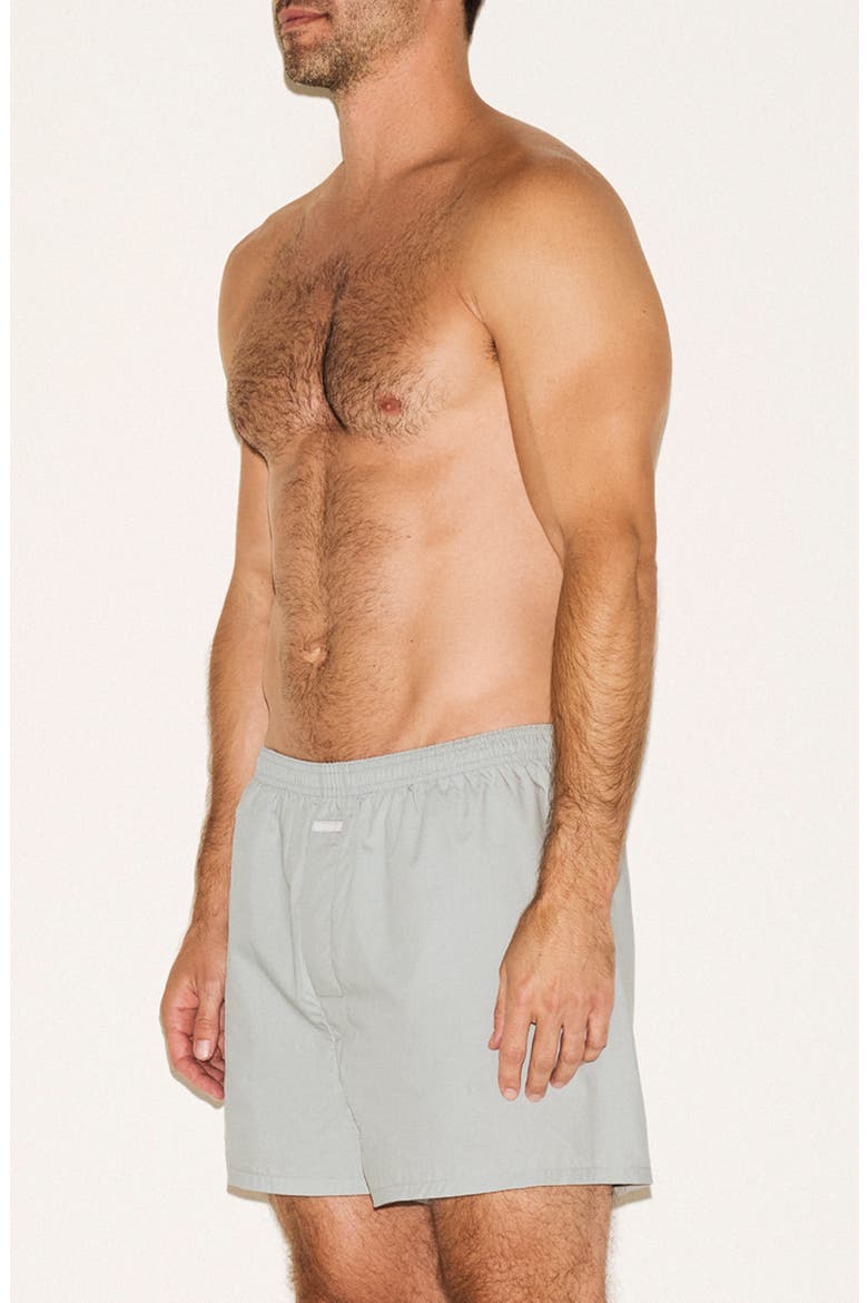 Cotton Poplin Boxers, Alternate, color, MERCURY