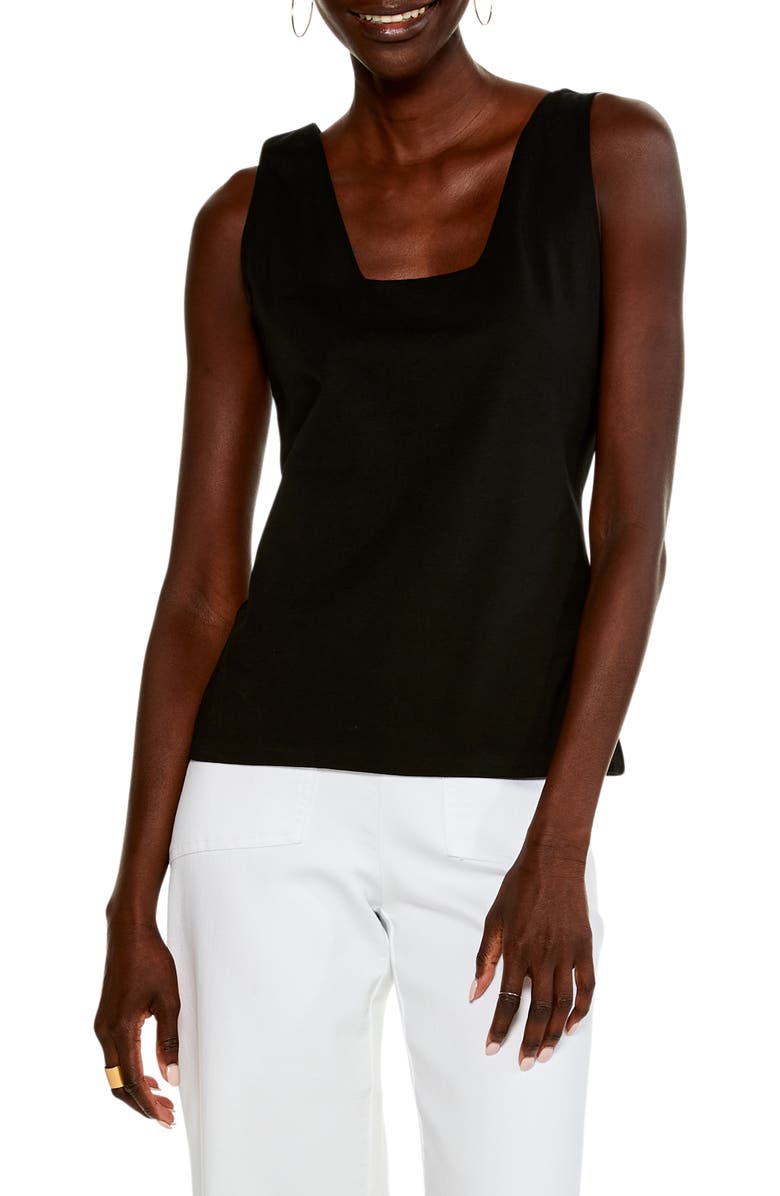 NIC+ZOE Perfect Square Neck Tank Top, Main, color,
