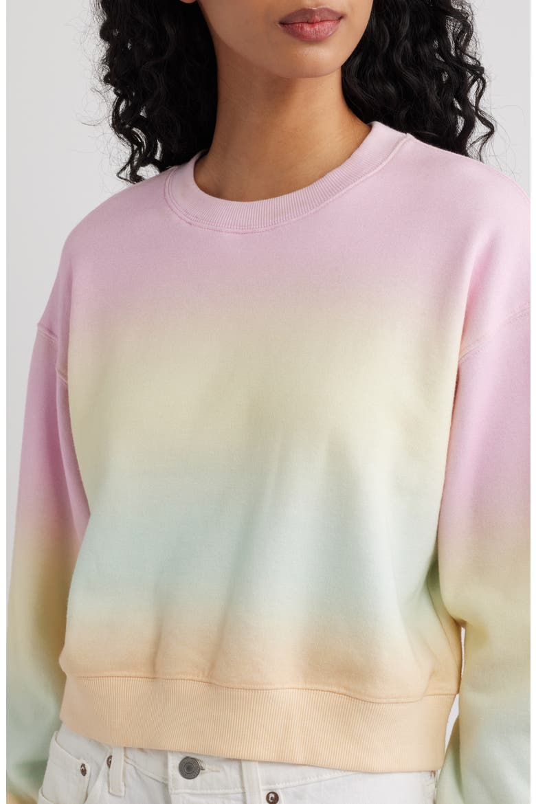 Emparo Crewneck Sweatshirt, Alternate, color, PACIFIC GLOW
