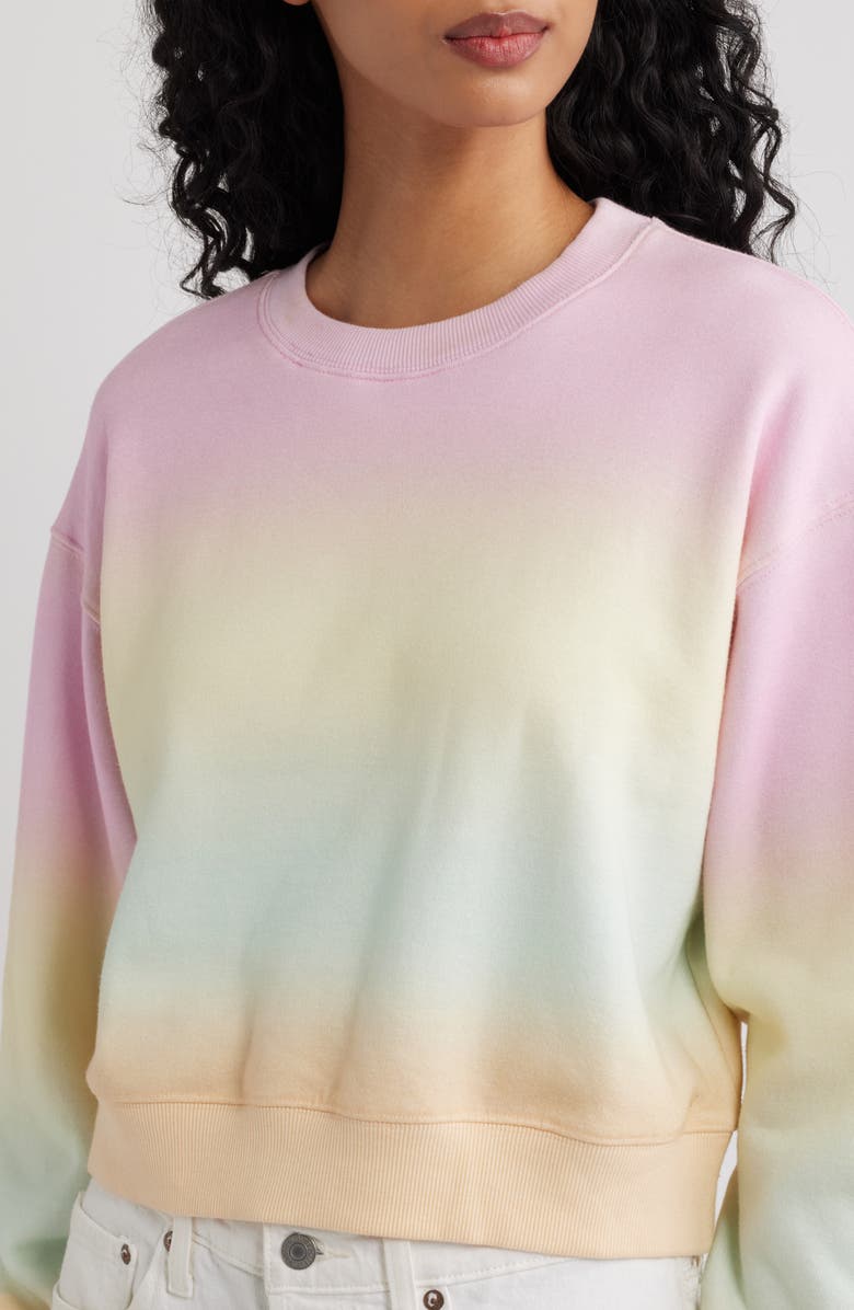 LoveShackFancy Emparo Crewneck Sweatshirt, Alternate, color,