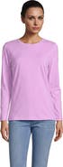 Lands' End Supima Cotton Long Sleeve Crewneck T-Shirt