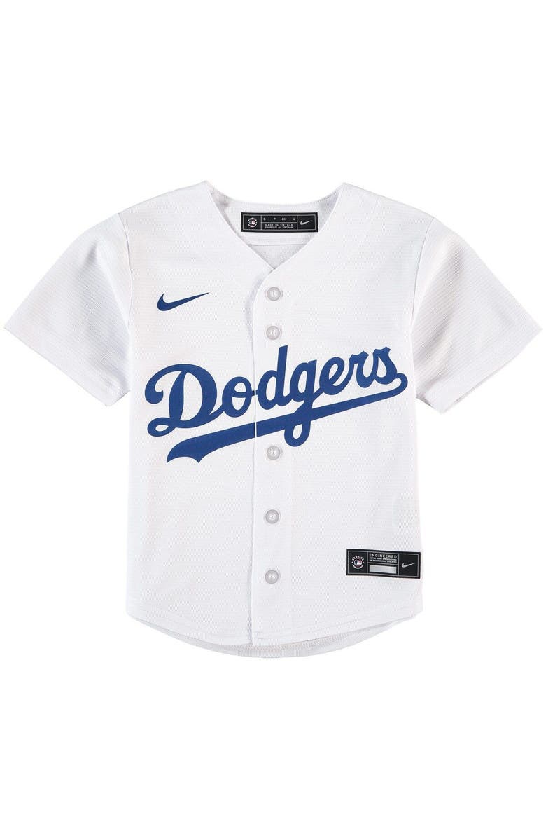 Nike Preschool Nike White Los Angeles Dodgers Home Replica Team Jersey, Alternate, color, 