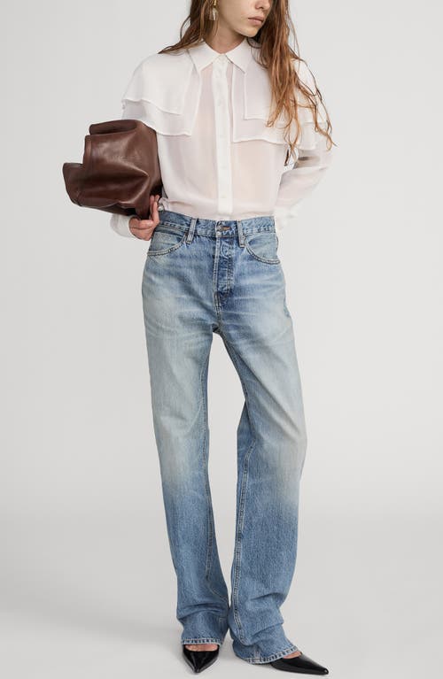 Frame The Silk Cape Button-up Shirt In White