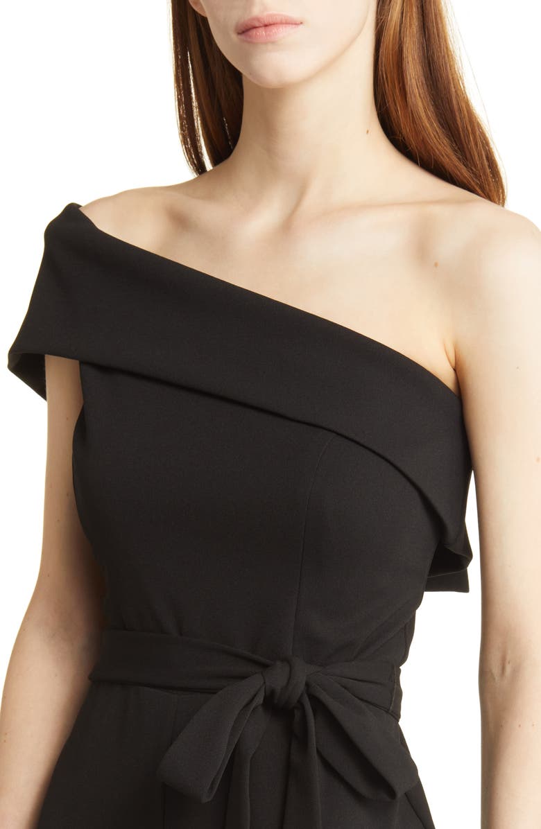 Marina One-Shoulder Belted Jumpsuit, Alternate, color,