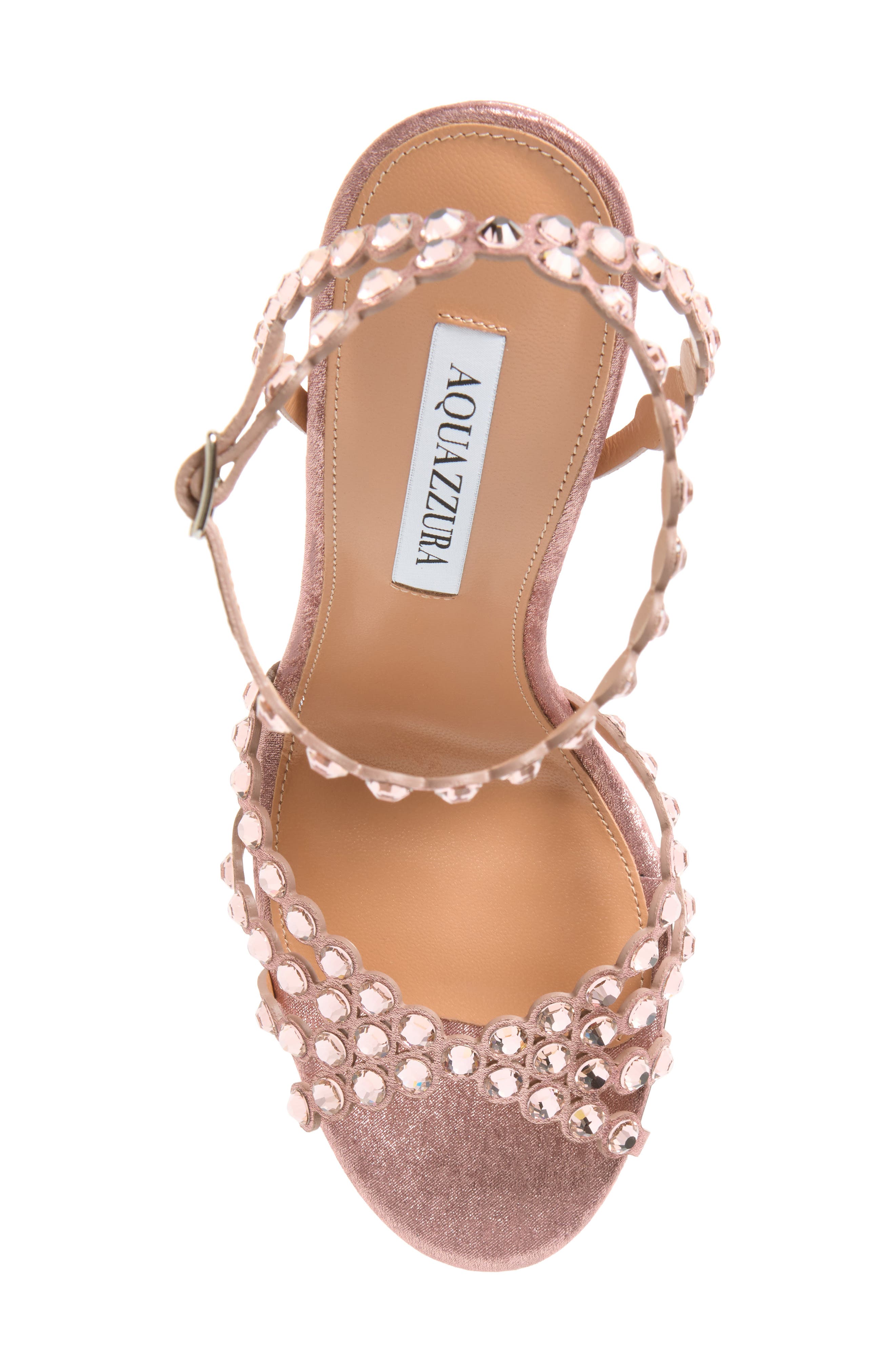 Tequila Crystal Ankle Strap Sandal, Alternate, color, DUSTY ROSE