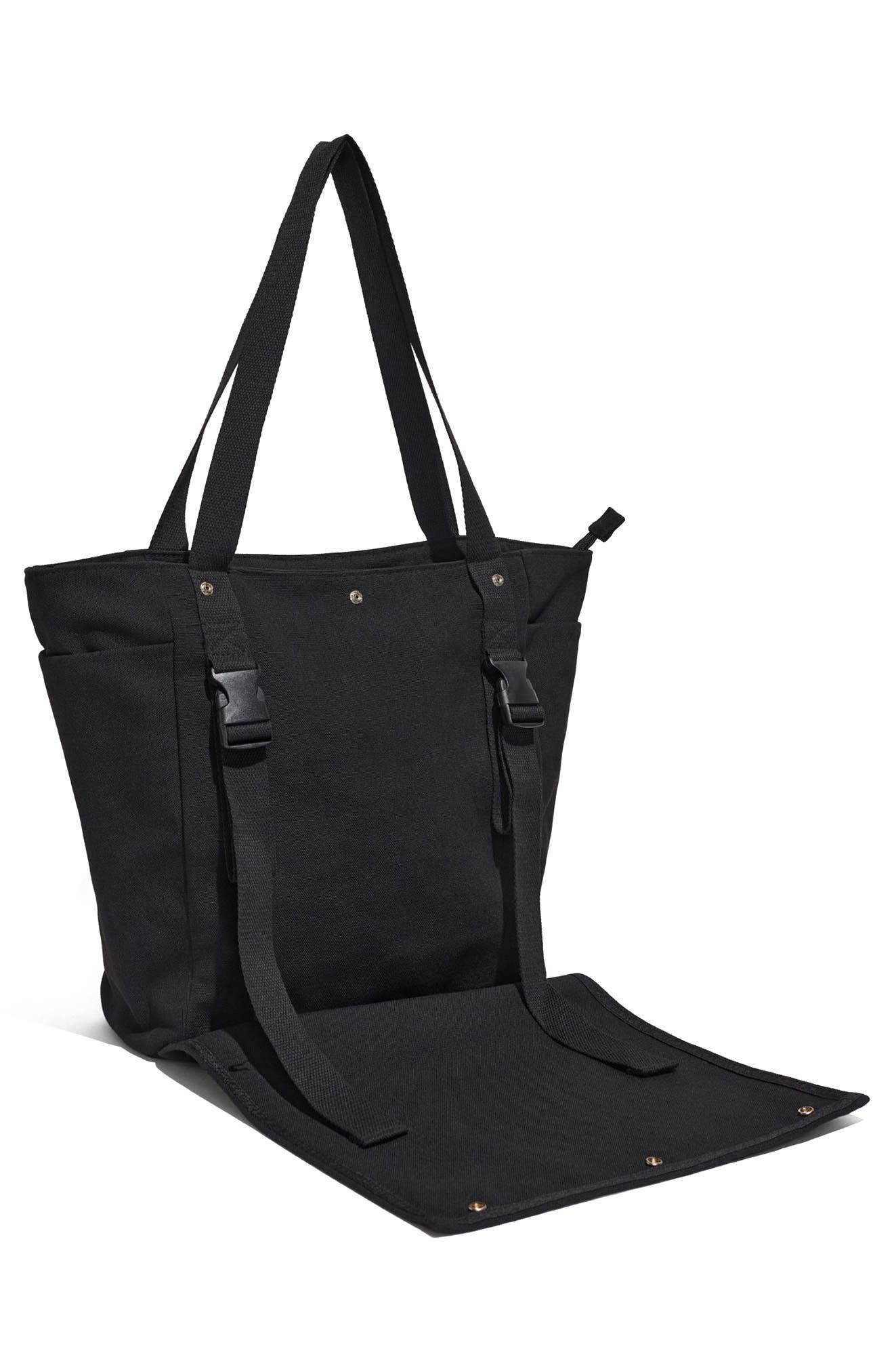 Living Namaste Tote Bag, Alternate, color, BLACK