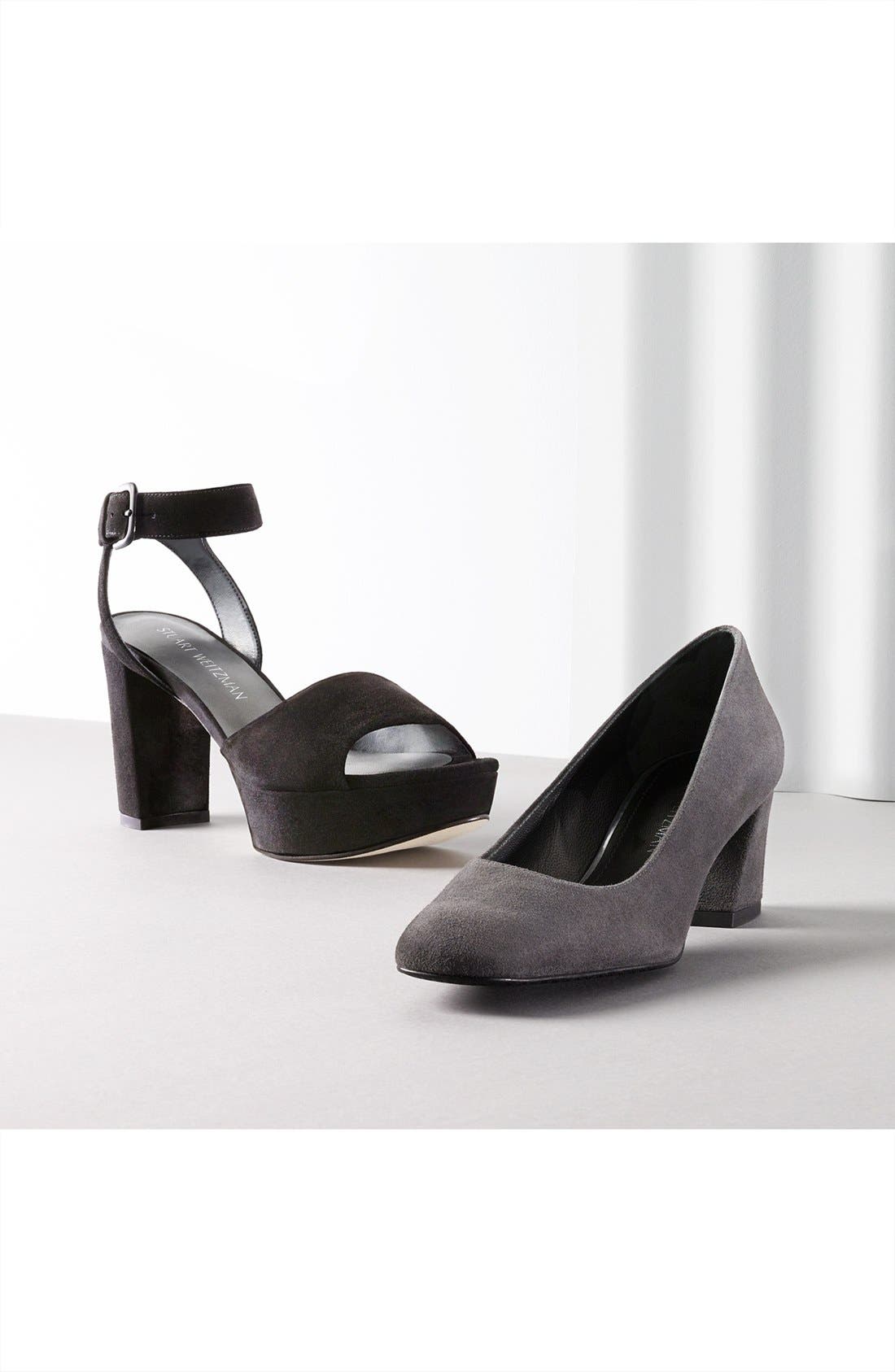 Stuart Weitzman 'Real Deal' Platform Sandal, Alternate, color, 