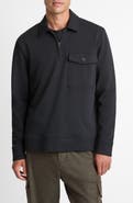 Vince French Terry Quarter Zip Pullover