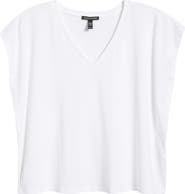 Eileen Fisher V-Neck Boxy T-Shirt