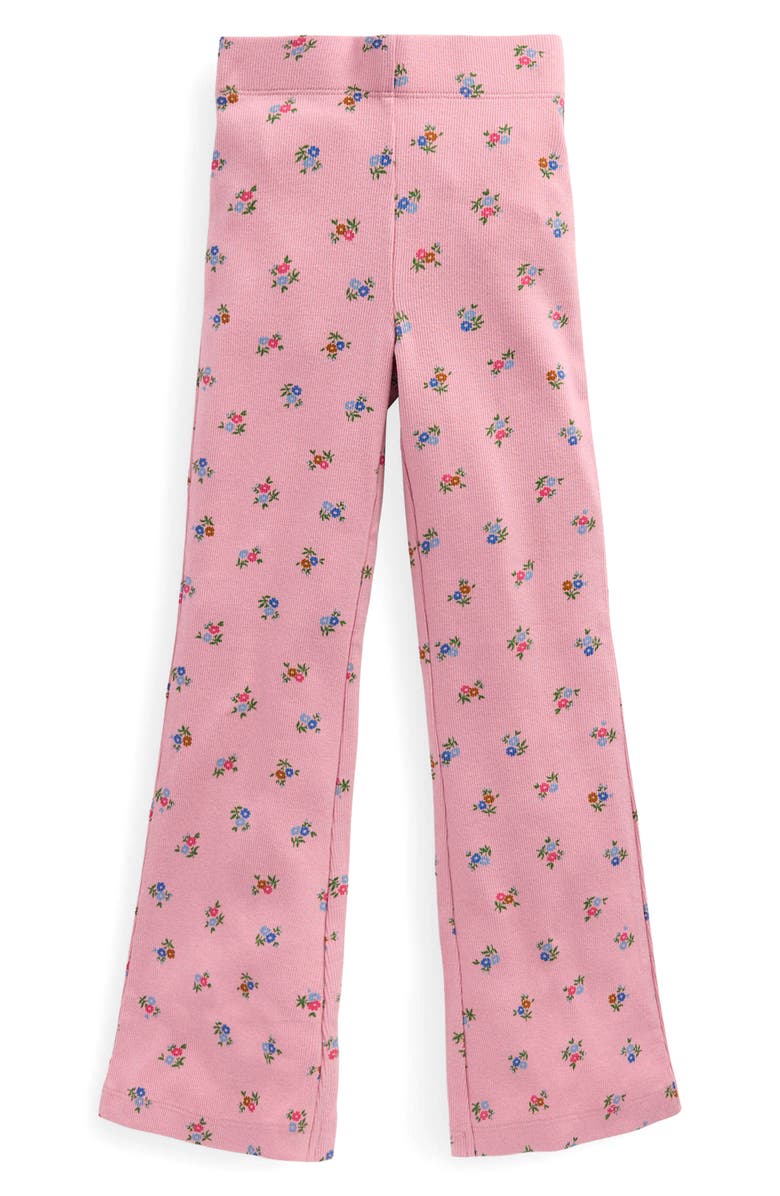 Mini Boden Kids' Floral Flare Leggings, Alternate, color, Vintage Pink Spaced Ditsy