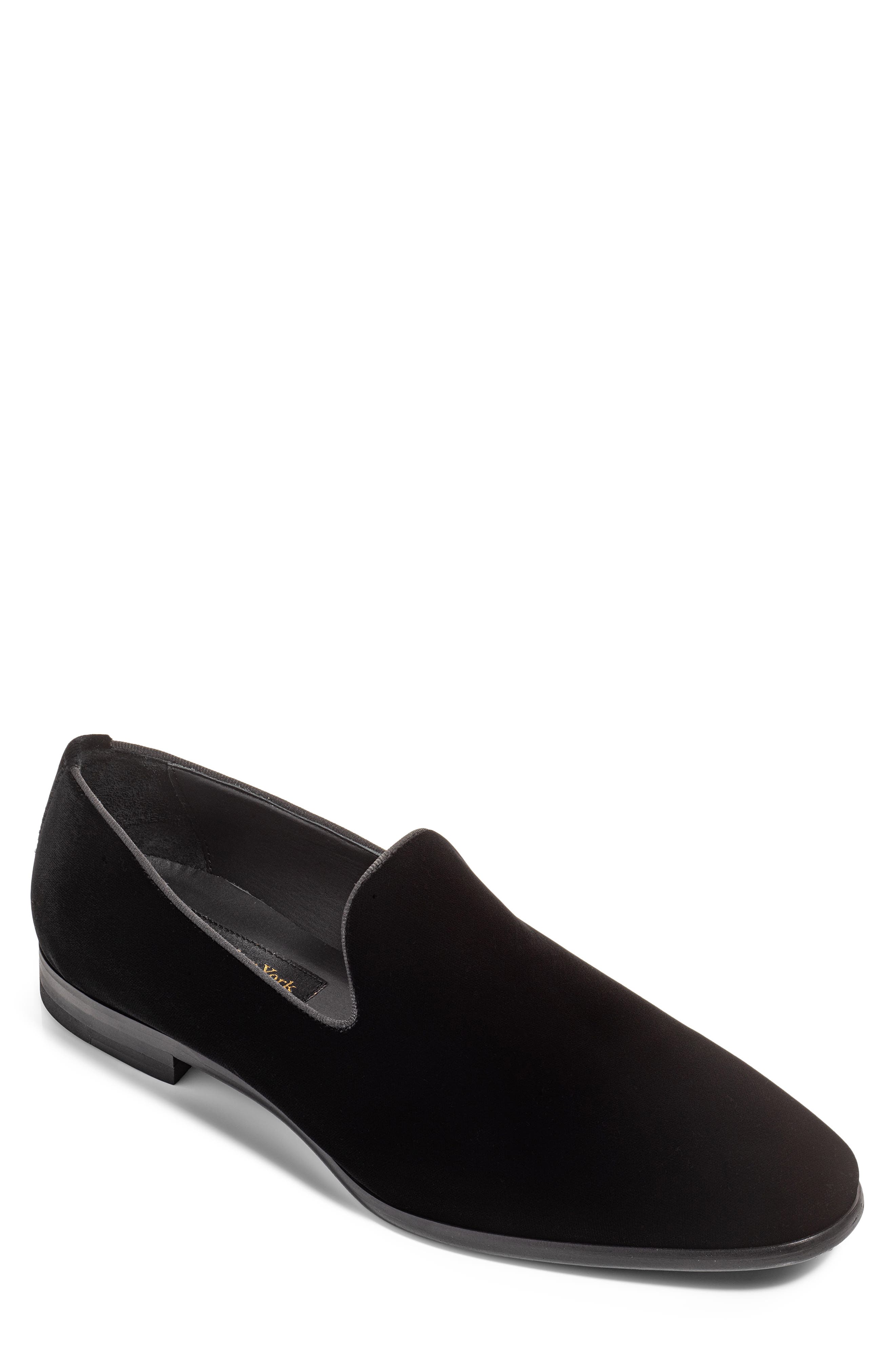 TO BOOT NEW YORK Wesley Smoking Shoe, Main, color, Black Velvet