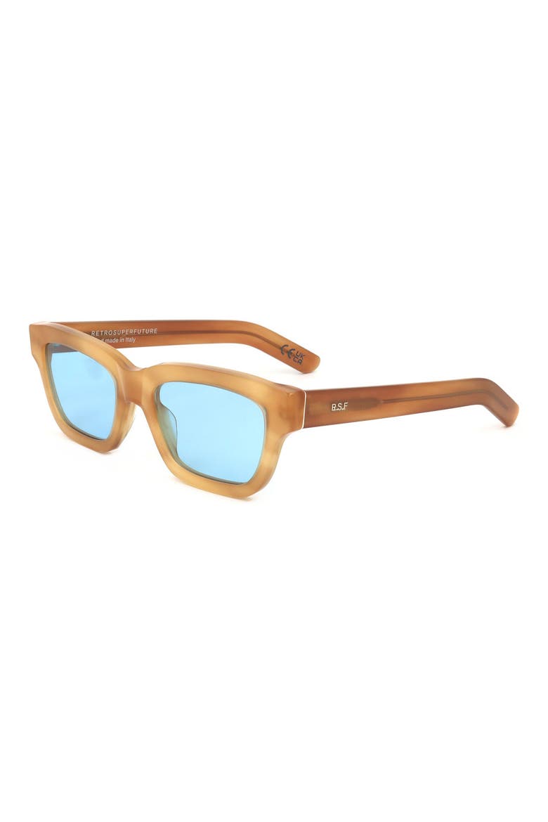 54mm Square Sunglasses, Alternate, color, LIGHT BROWN