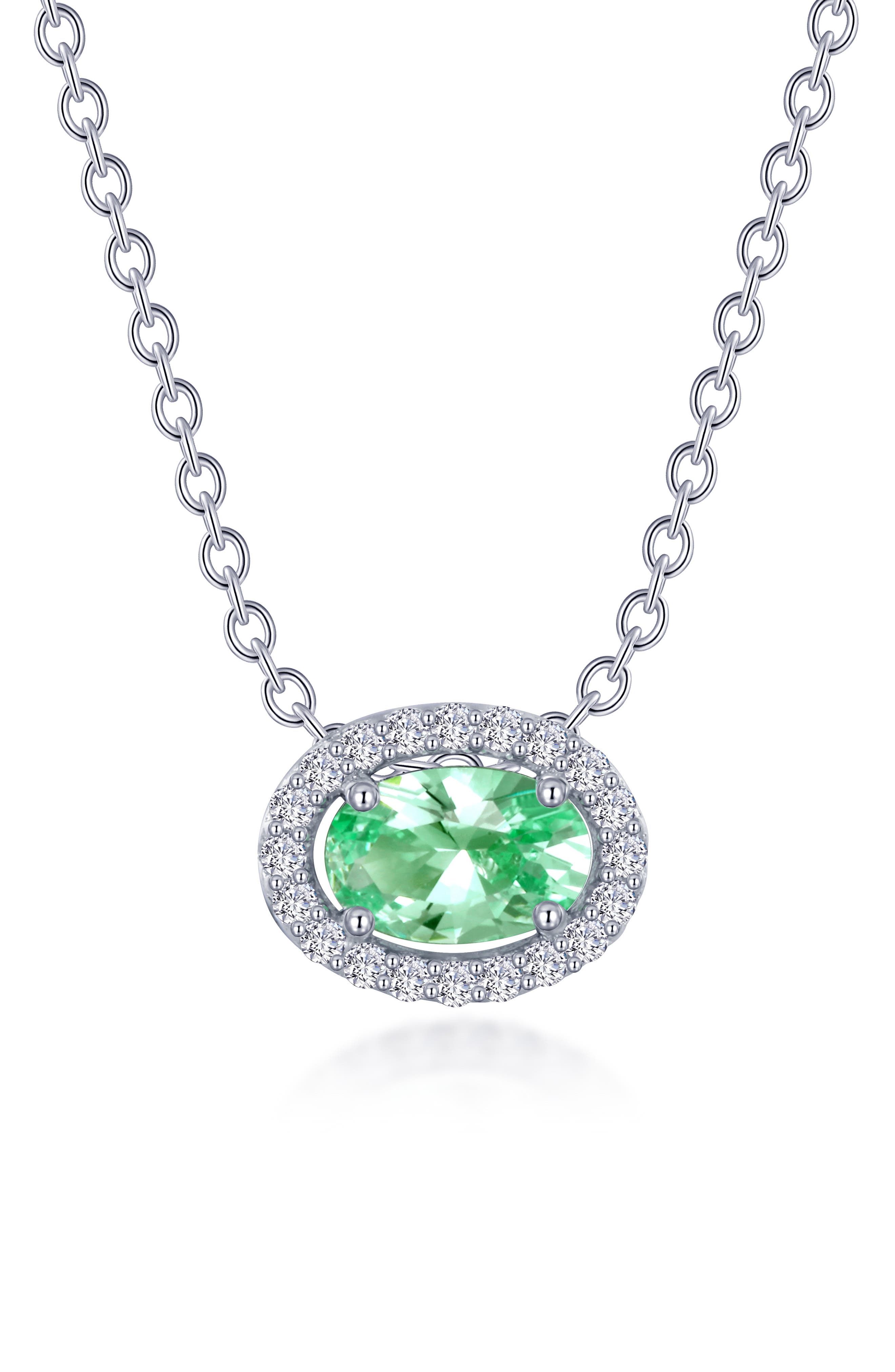 Lafonn Lab-Grown Sapphire & Simulated Diamond Pendant Necklace