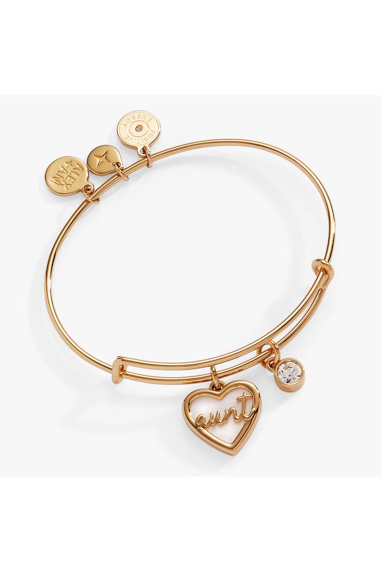 Aunt Mother of Pearl Bangle, Main, color, Gold