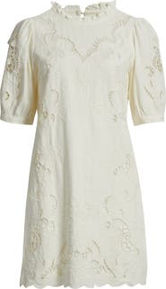 Treasure & Bond Cutwork Embroidery Minidress