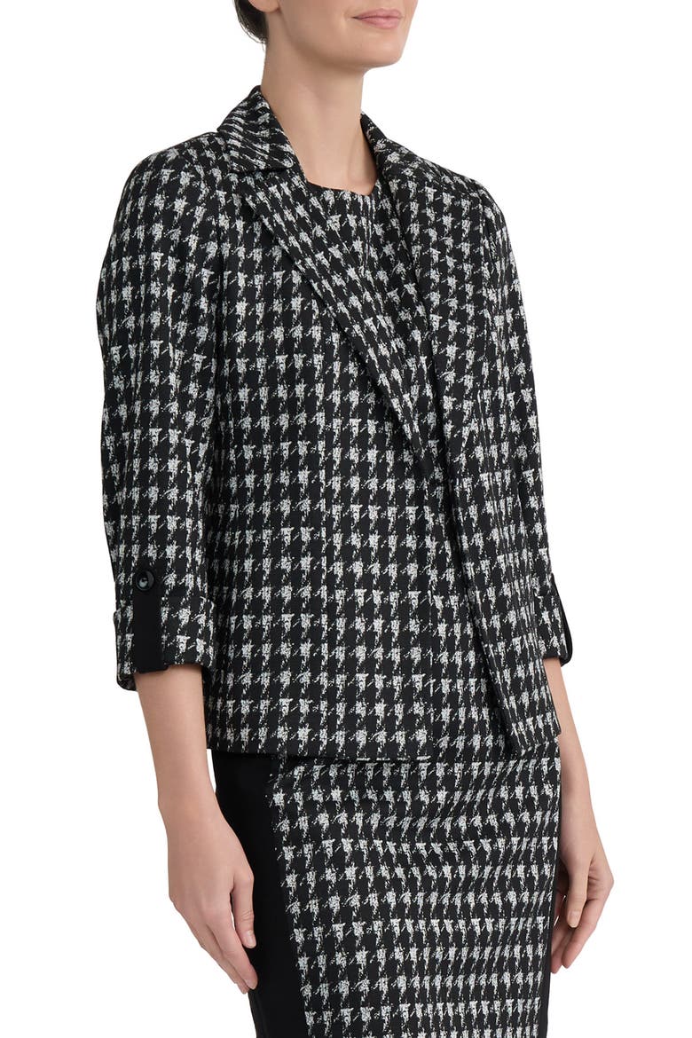 Open Front Seamed Jacket, Alternate, color, BLACK MULTI