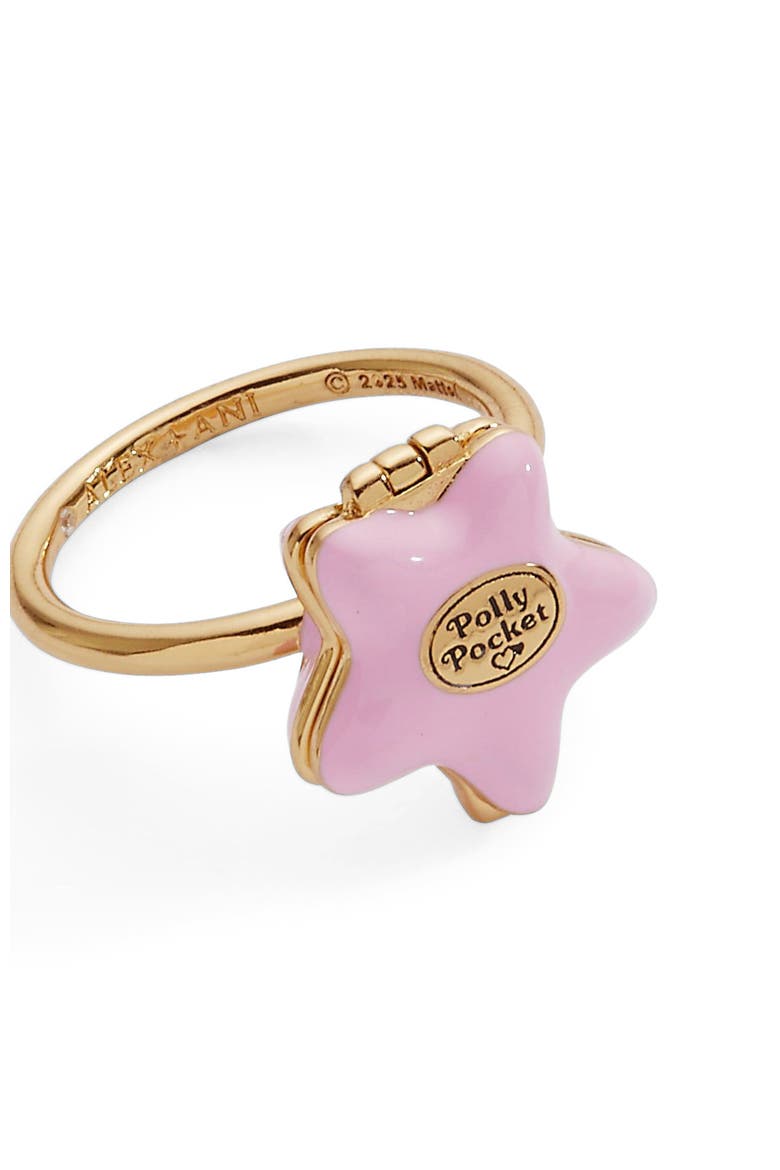 Polly Pocket Locket Ring, Alternate, color, Gold