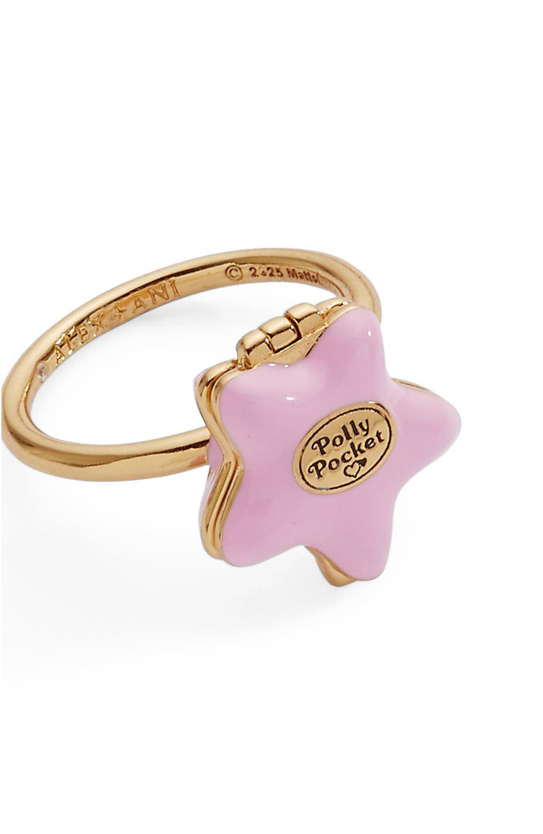 Alex and Ani Polly Pocket Locket Ring, Alternate, color, Gold