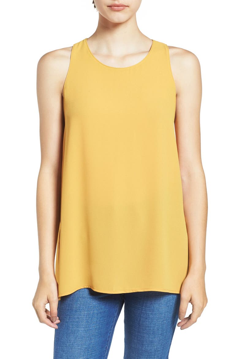 Side Slit Tank, Main, color, SUNFLOWER