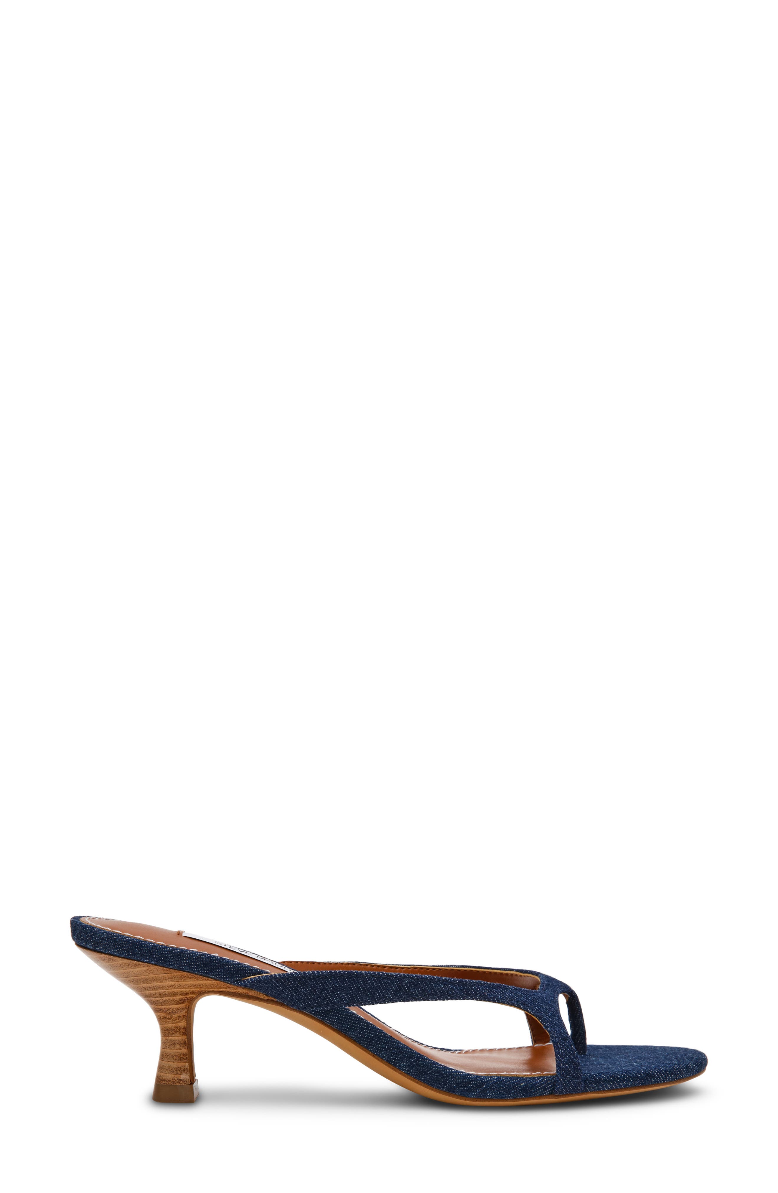 Steve Madden Brienna Thong Slide Sandal, Alternate, color, Denim